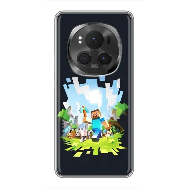 Чехол с принтом «персонажи Minecraft» для Huawei Honor Magic 6 Pro