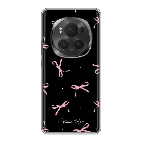 Чехол с принтом «Банты на черном» для Huawei Honor Magic 6 Pro