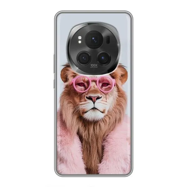 Чехол с принтом «Лев в очках» для Huawei Honor Magic 6 Pro