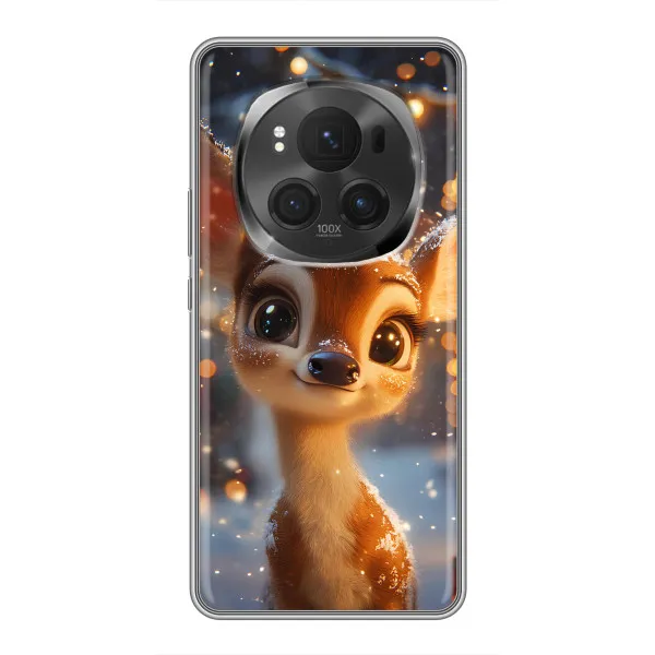 Чехол с принтом «Олененок среди гирлянд» для Huawei Honor Magic 6 Pro