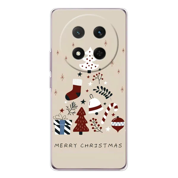 Чехол с принтом «Merry Christmas» для Huawei Honor Magic 7 Lite