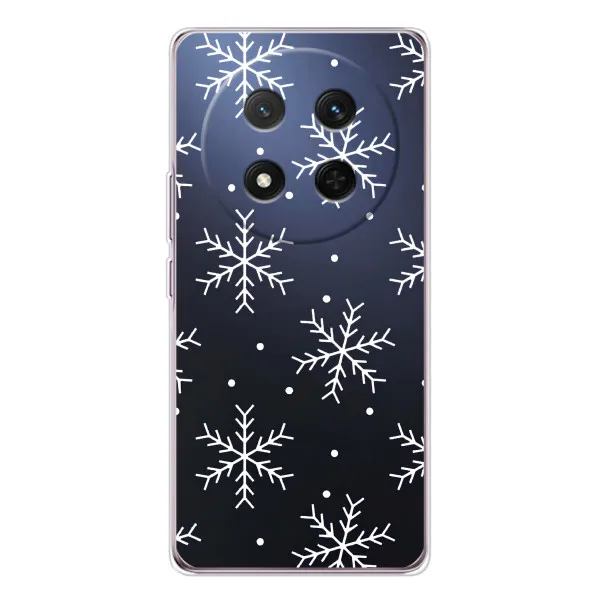 Чохол з принтом «Білі сніжинки» для Huawei Honor Magic 7 Lite