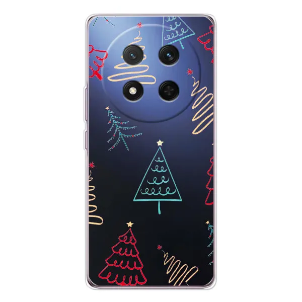 Чохол з принтом «Різдвяні ялинки» для Huawei Honor Magic 7 Lite