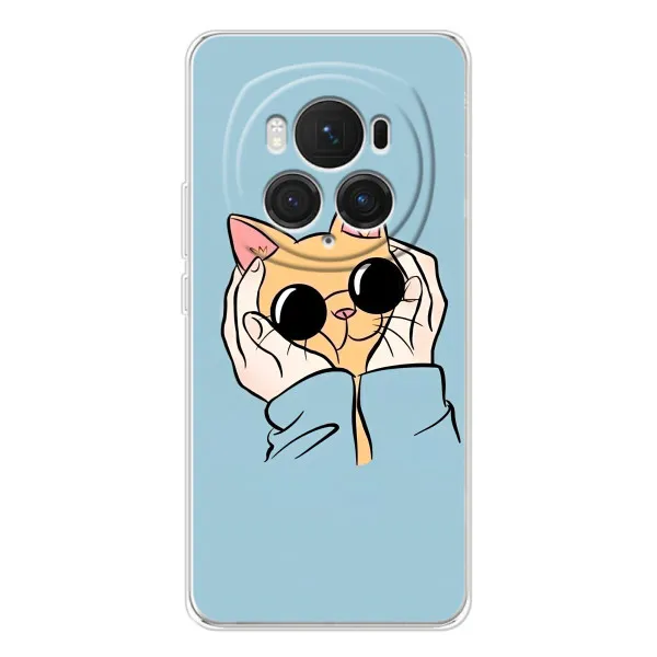 Чехол с принтом «Котик в очках» для Huawei Honor Magic 7 Pro