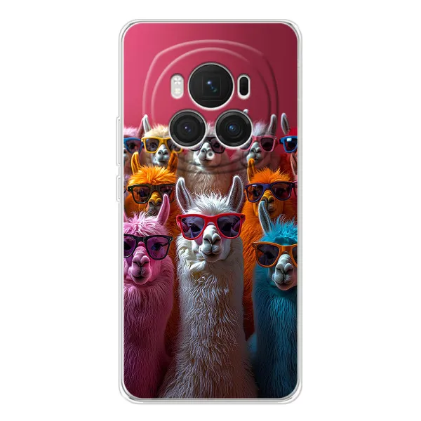 Чехол с принтом «Ламы в очках» для Huawei Honor Magic 7 Pro
