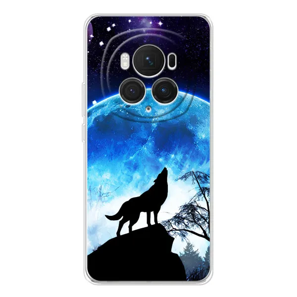 Чехол с принтом «Волк на луну» для Huawei Honor Magic 7 Pro