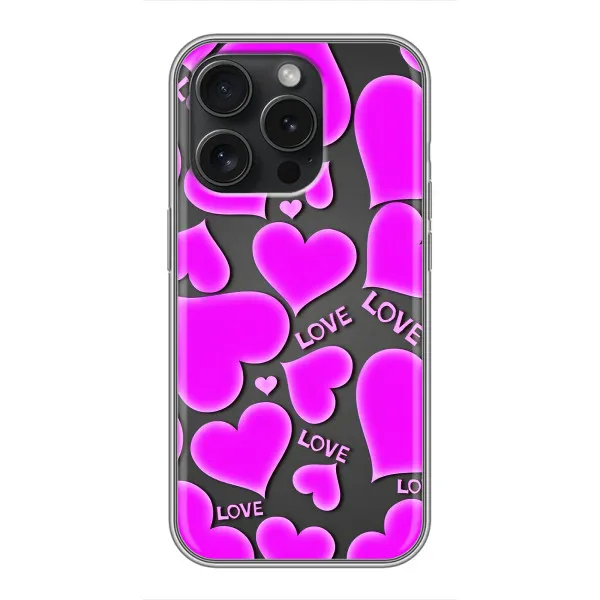 Чехол с принтом «Pink hearts» для Huawei Honor Play 60 Plus