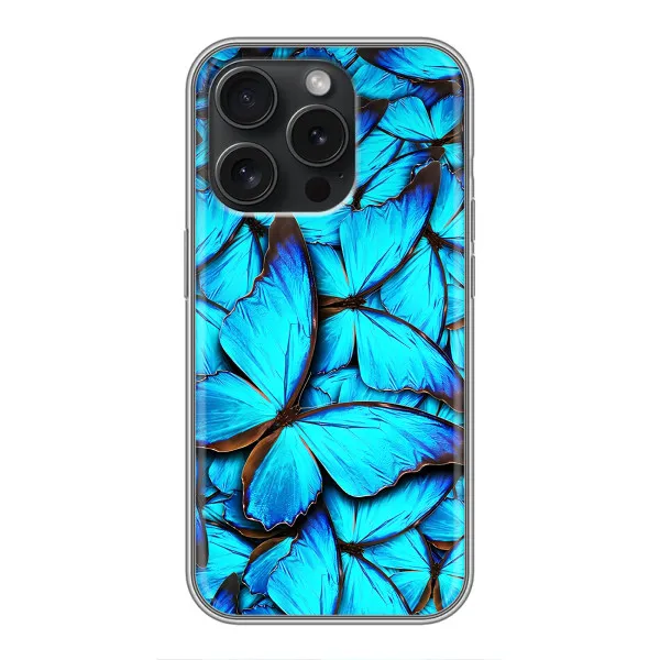 Чохол з принтом «Сині метелики» для Huawei Honor Play 60 Plus