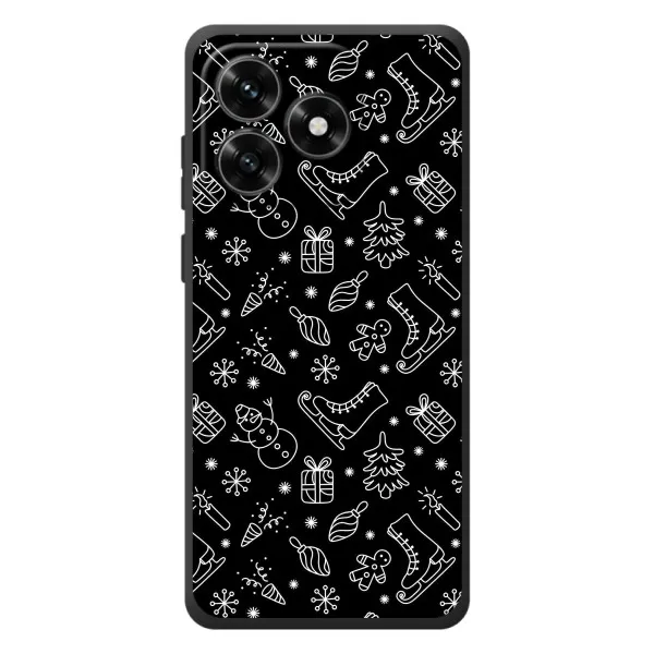 Чехол с принтом «Новогодний фон» для Huawei Honor X5c Plus