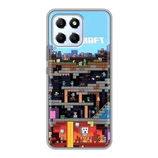 Чехол с принтом «фон Minecraft» для Huawei Honor X6 Чехол с принтом «фон Minecraft» для Huawei Honor X6