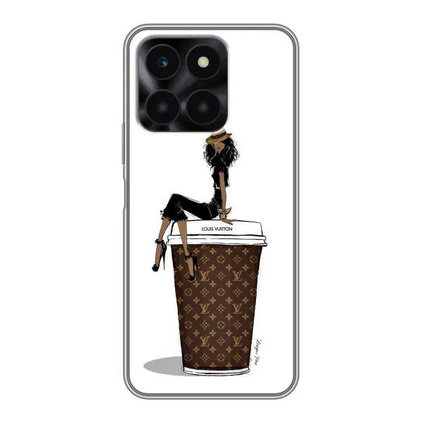 Чехол с принтом «кофе LOUIS VUITTON» для Huawei Honor X6a