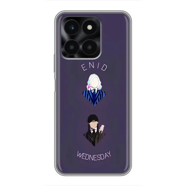 Чехол с принтом «Уэнздей и подруга» для Huawei Honor X6a