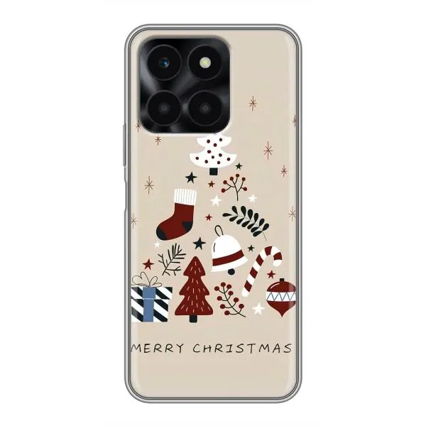 Чехол с принтом «Merry Christmas» для Huawei Honor X6a
