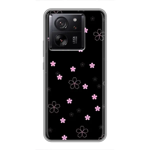 Чехол с принтом «Розовые цветы на черном» для Huawei Honor X6b