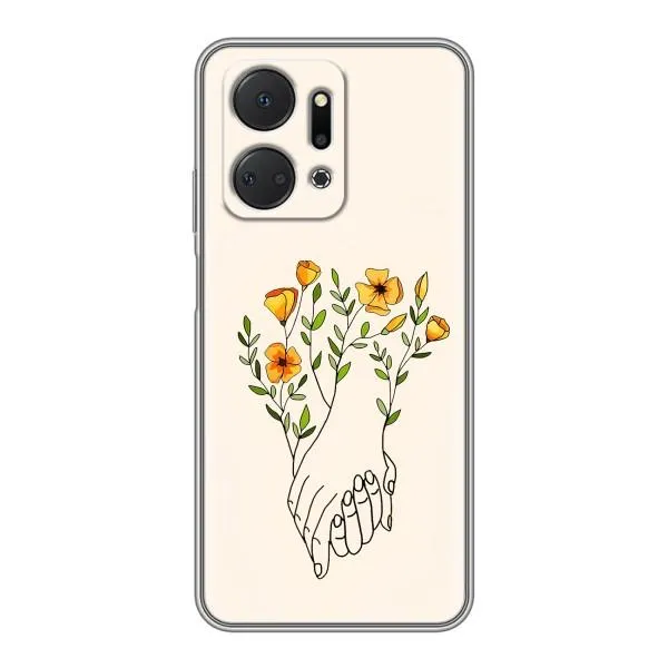 Чехол с принтом «Руки любви» для Huawei Honor X7a