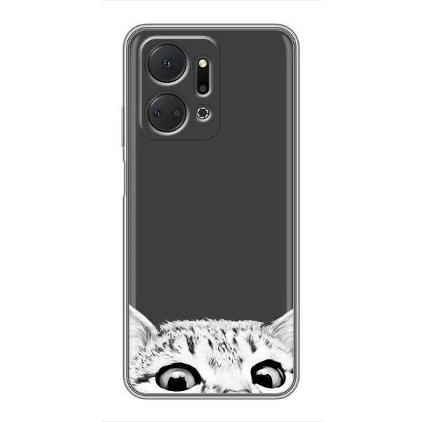 Чехол с принтом «Выглядывает кот» для Huawei Honor X7a