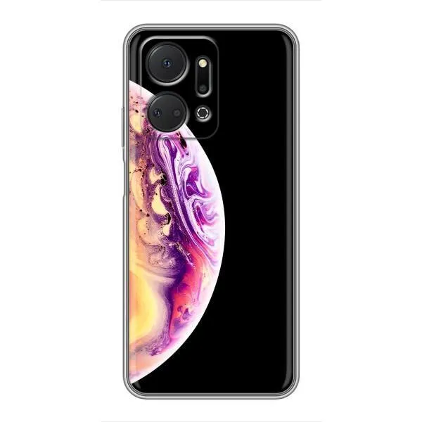Чехол с принтом «Планета Айфон» для Huawei Honor X7a