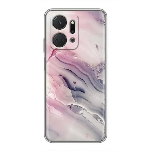 Чехол с принтом «Пурпурный Мрамор» для Huawei Honor X7a