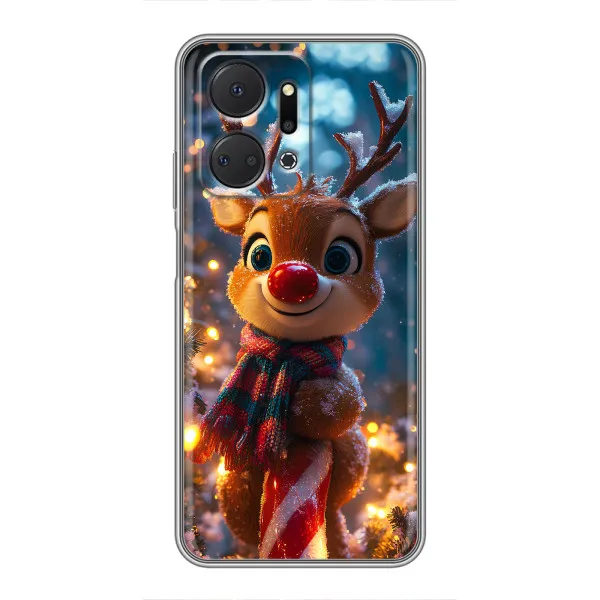 Чохол з принтом «Олень з шарфом» для Huawei Honor X7a Чохол з принтом «Олень з шарфом» для Huawei Honor X7a