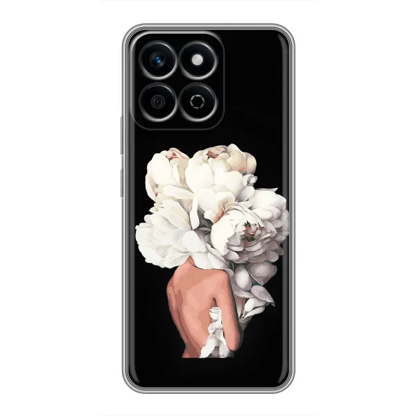 Чохол з принтом «Білі квіти» для Huawei Honor X7c