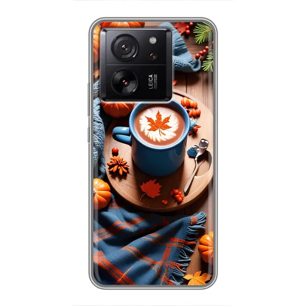 Чохол з принтом «Кава і гарбузики» для Huawei Honor X7d 5G