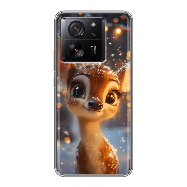 Чохол з принтом «Оленятко серед гірлянд» для Huawei Honor X7d 5G