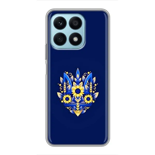 Чехол с принтом «Цветочный Герб» для Huawei Honor X8a