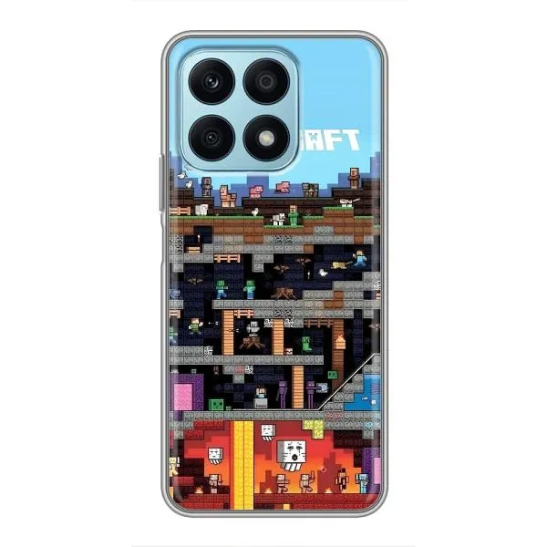 Чехол с принтом «фон Minecraft» для Huawei Honor X8a