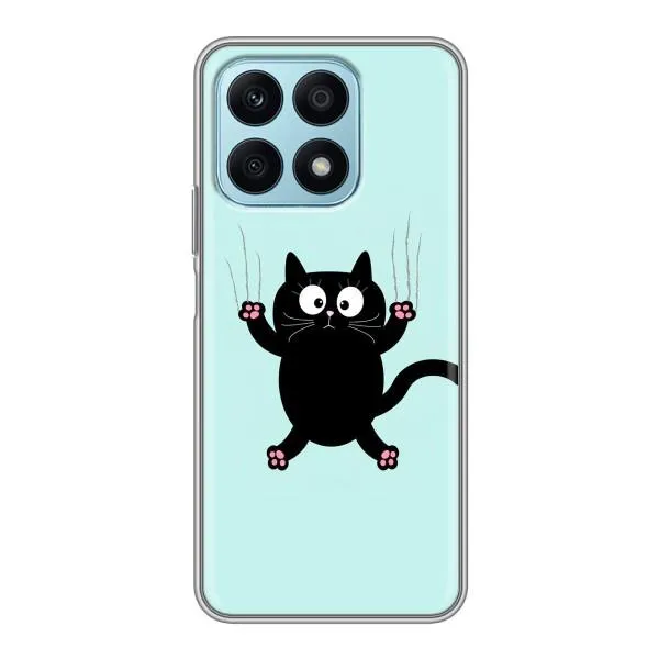 Чехол с принтом «Падающий кот» для Huawei Honor X8a