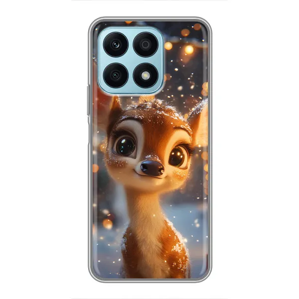 Чехол с принтом «Олененок среди гирлянд» для Huawei Honor X8a Чехол с принтом «Олененок среди гирлянд» для Huawei Honor X8a