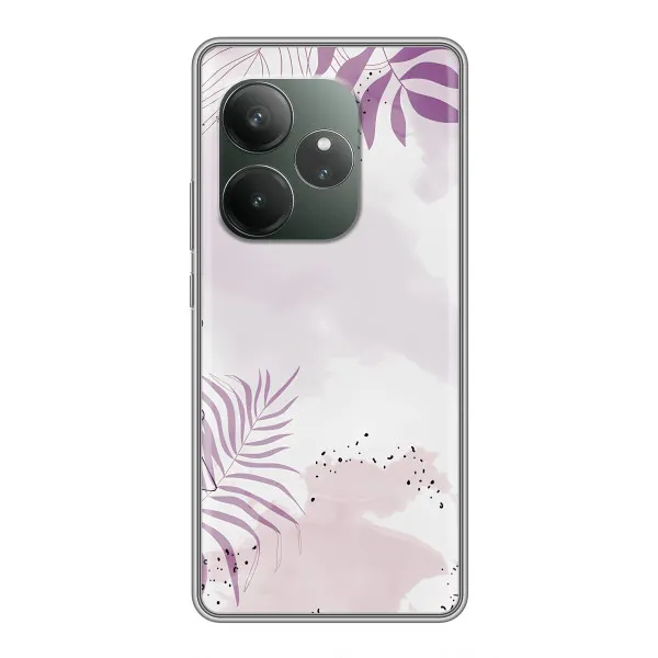Чехол с принтом «Фиолетовые листья» для Huawei Honor X8d