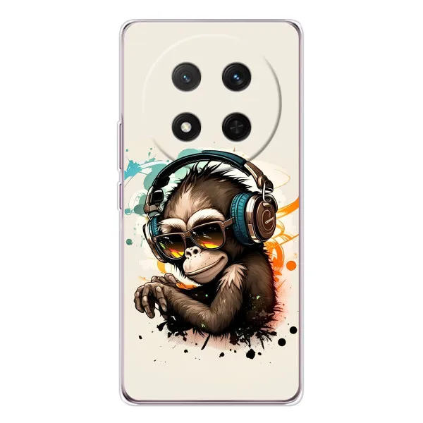 Чехол с принтом «Макака в наушниках» для Huawei Honor X9c