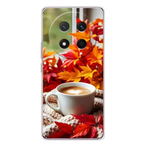 Чохол з принтом «Кава та листя» для Huawei Honor X9c Чохол з принтом «Кава та листя» для Huawei Honor X9c