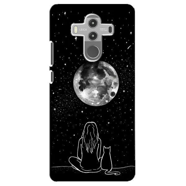 Чохол з принтом «Дівчина з котом» для Huawei Mate 10 Pro