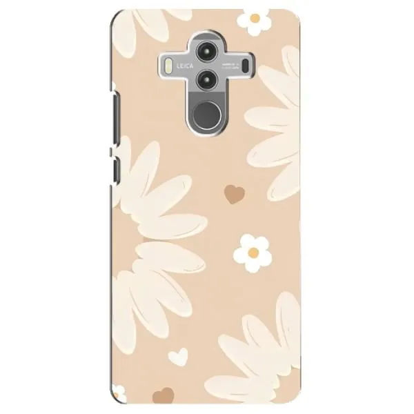 Чехол с принтом «Бежевые цветы» для Huawei Mate 10 Pro