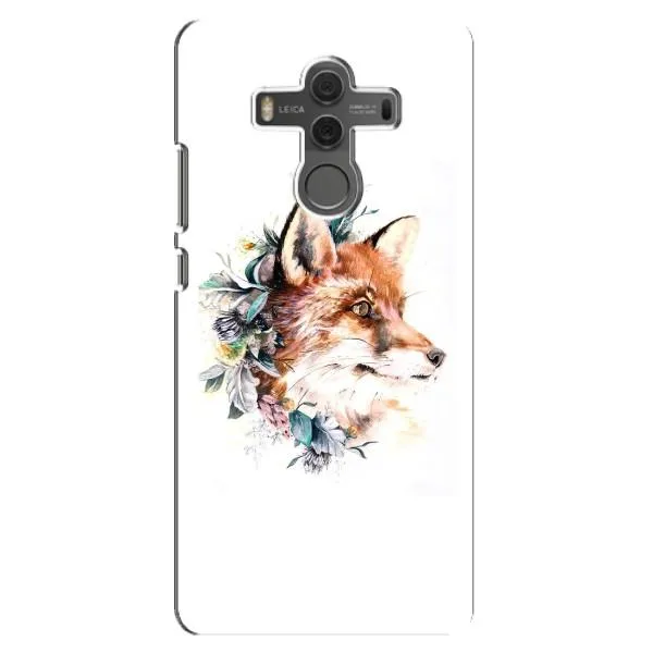 Чехол с принтом «Лисичка в цветочках» для Huawei Mate 10