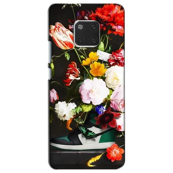 Чохол з принтом «Nike цветы» для Huawei Mate 20 (HMA-L09, HMA-L29)