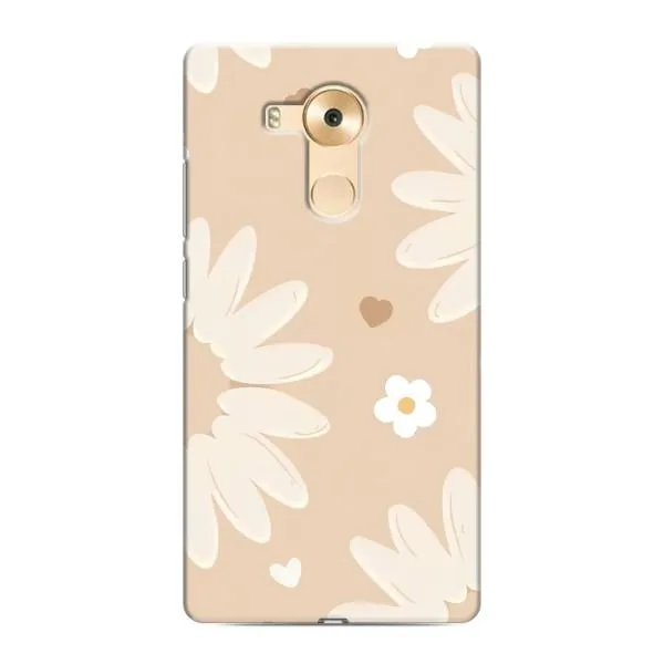 Чехол с принтом «Бежевые цветы» для Huawei Mate 8 (NXT)