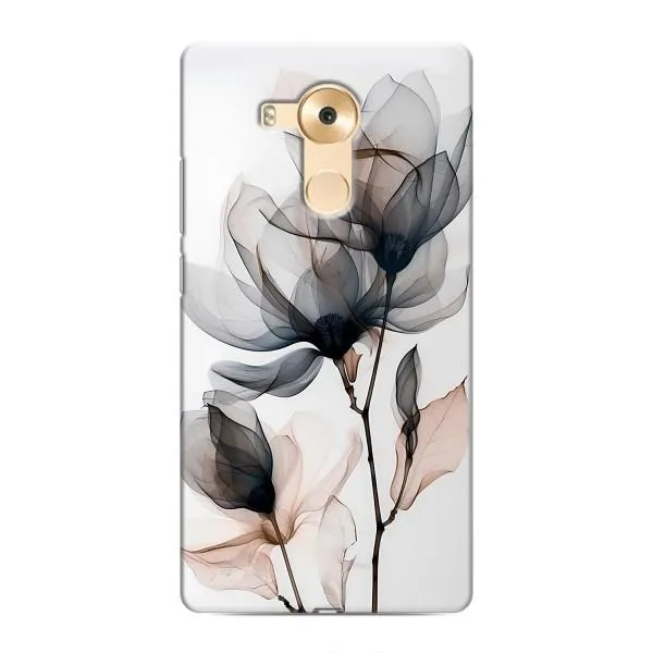 Чехол с принтом «Цветы на белом» для Huawei Mate 8 (NXT)