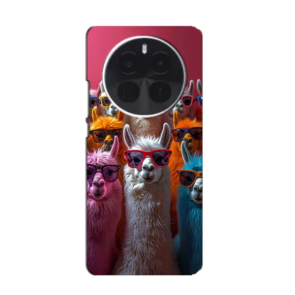 Чехол с принтом «Ламы в очках» для Huawei Mate 80 Pro Чехол с принтом «Ламы в очках» для Huawei Mate 80 Pro
