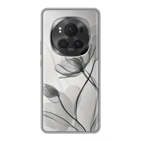 Чохол з принтом «Чорні квіти» для Huawei Mate 80 RS Ultimate Чохол з принтом «Чорні квіти» для Huawei Mate 80 RS Ultimate