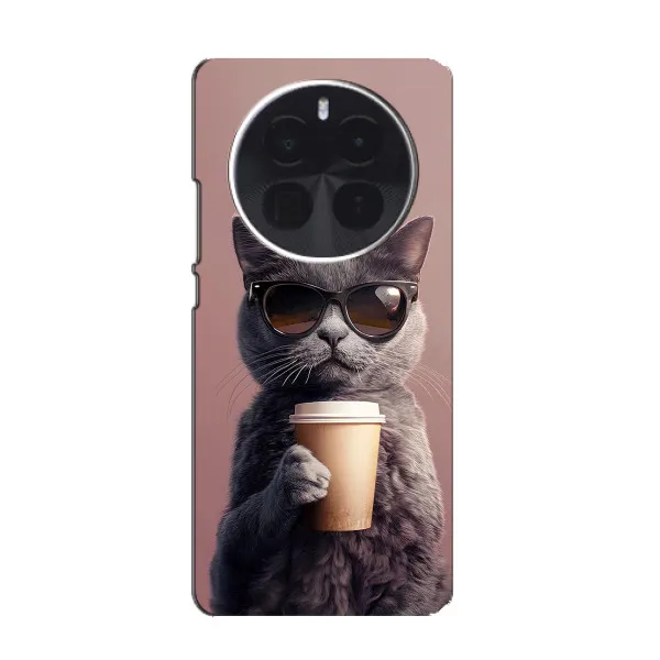 Чехол с принтом «Кот с кофе» для Huawei nova 16 Pro
