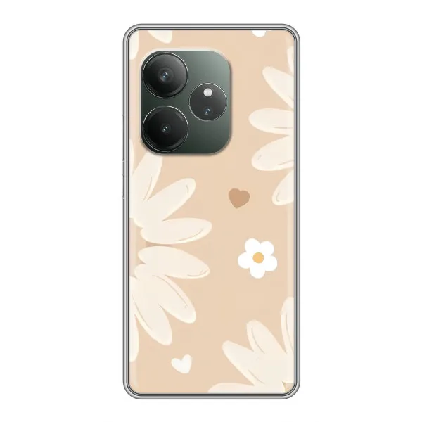 Чехол с принтом «Бежевые цветы» для Huawei nova 16z