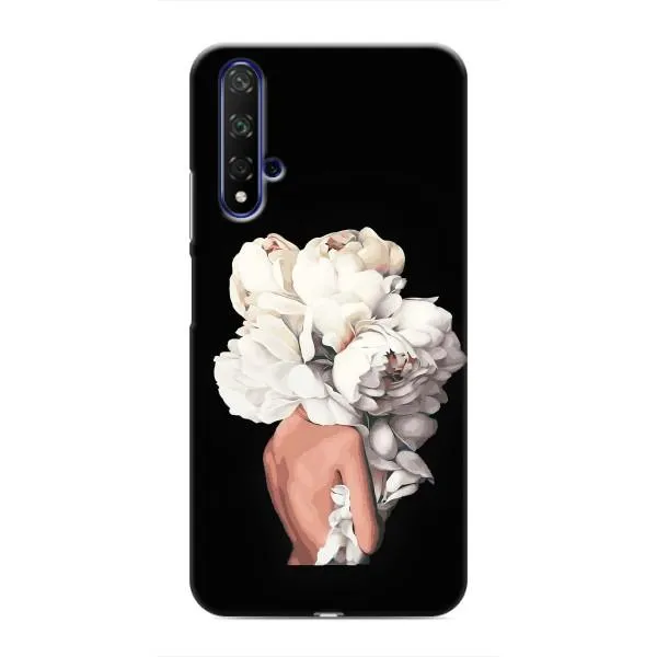 Чехол с принтом «Белые цветы» для Huawei Nova 5T