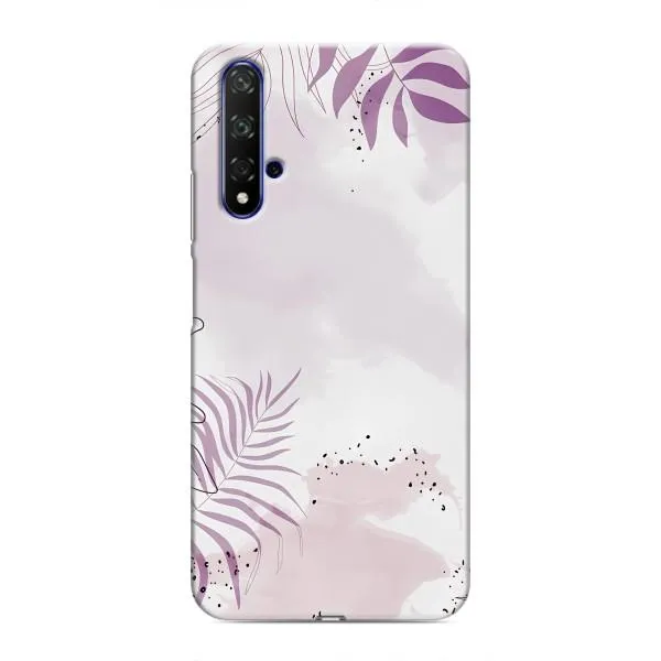 Чехол с принтом «Фиолетовые листья» для Huawei Nova 5T