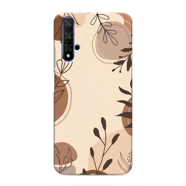 Чехол с принтом «Коричневые цветы» для Huawei Nova 5T