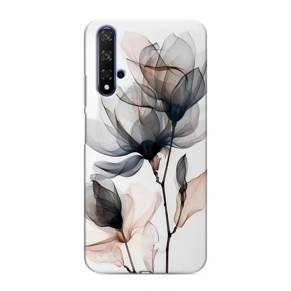Чехол с принтом «Цветы на белом» для Huawei Nova 5T