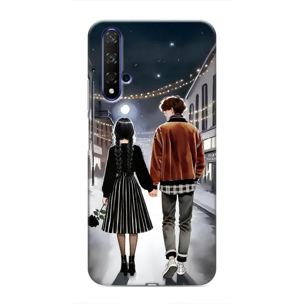 Чехол с принтом «Уэнздей и Тайлер» для Huawei Nova 5T