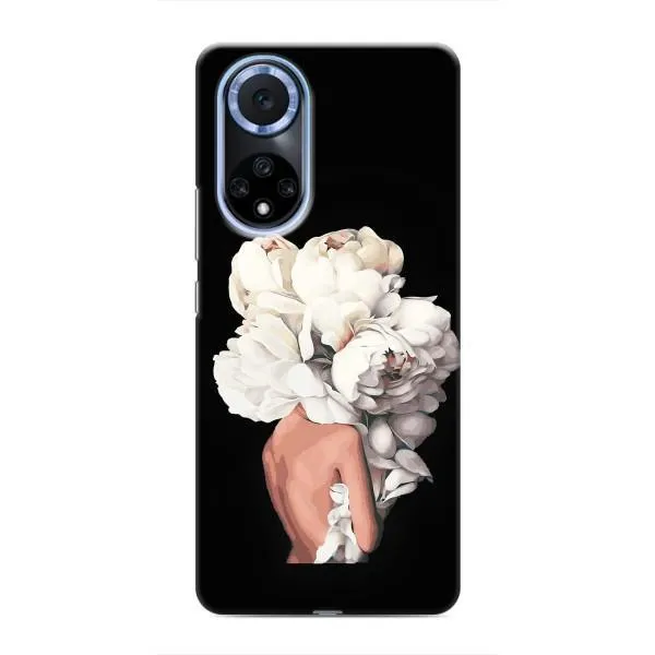 Чехол с принтом «Белые цветы» для Huawei Nova 9 SE