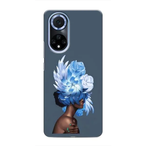 Чехол с принтом «Цветы на голове» для Huawei Nova 9 SE